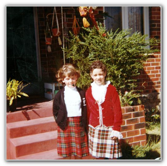 MJ with Friend in Scottish Costume